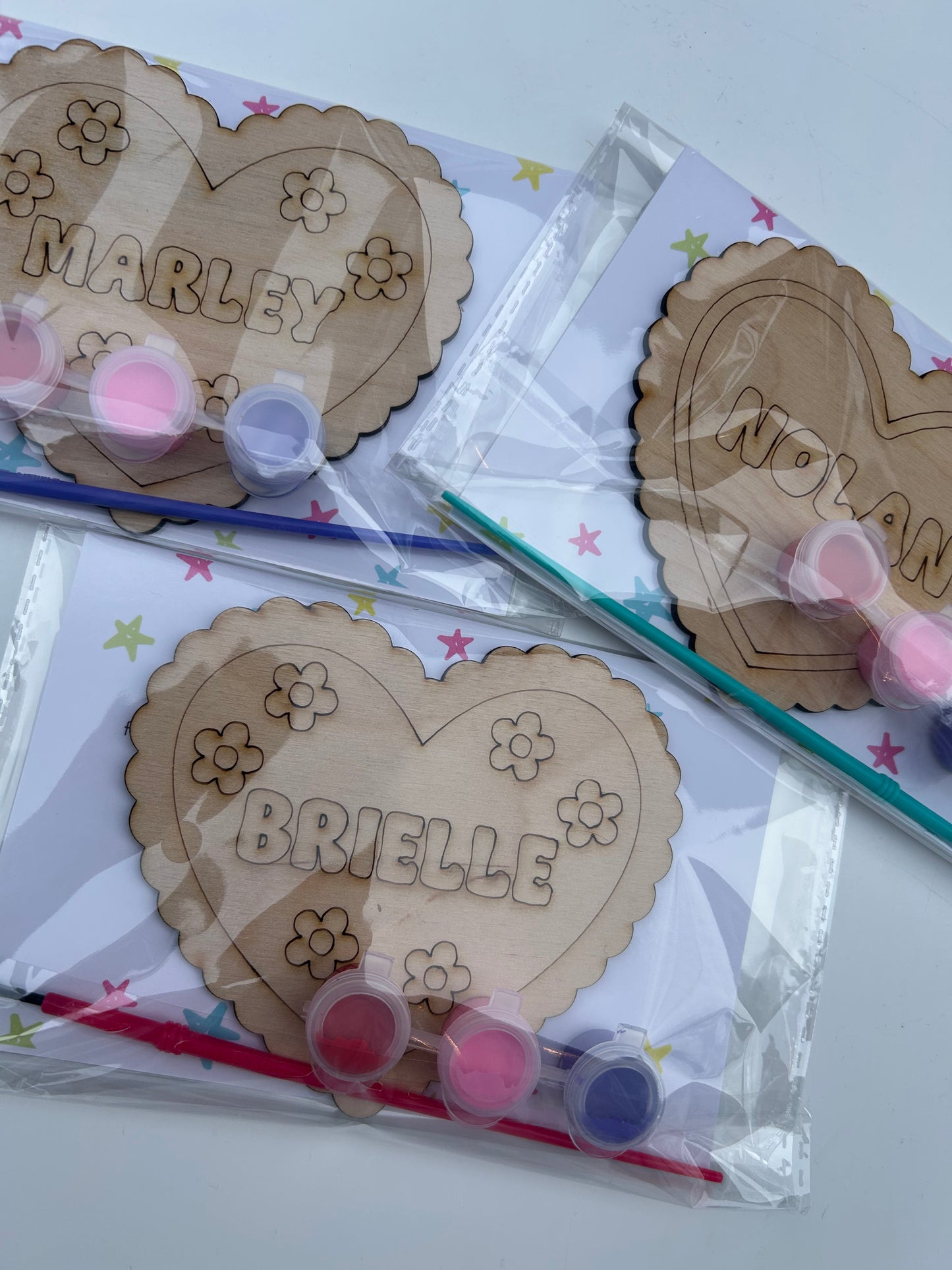 Personalized Valentine Heart Paint Kits