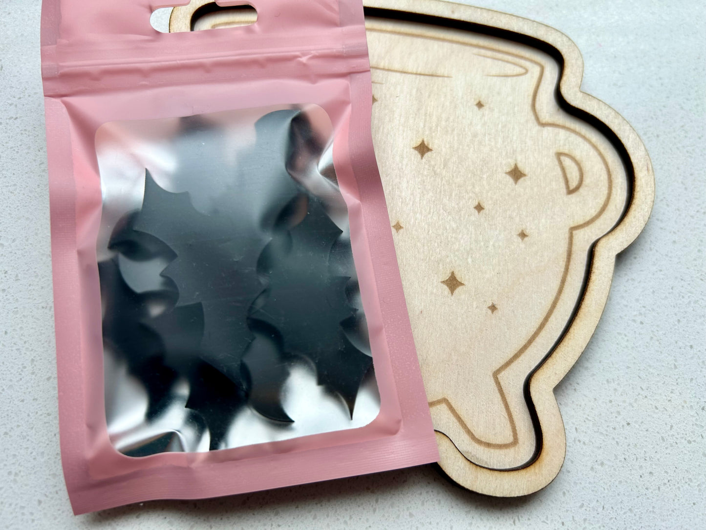 Acrylic Bones & Bats Loose parts