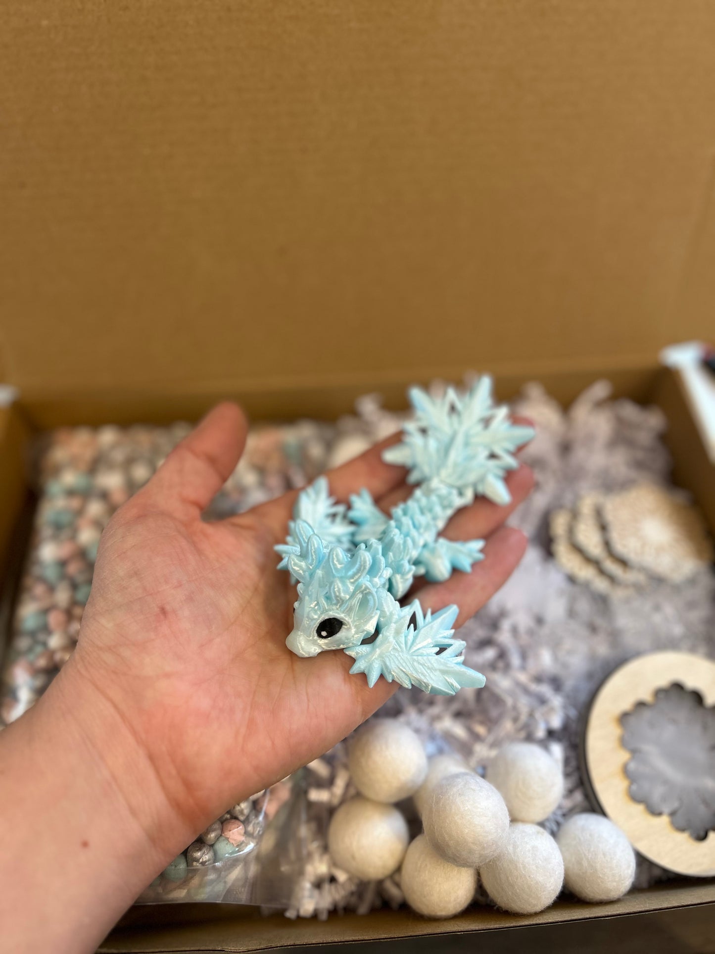 Winter Snow Dragon Sensory Kit Collection