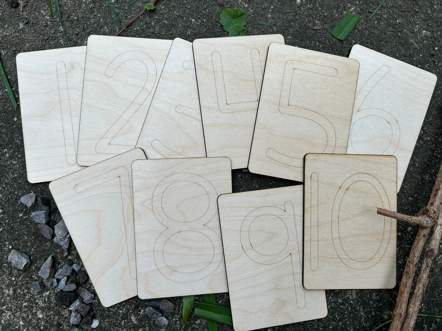 Nature & Loose parts Number Cards