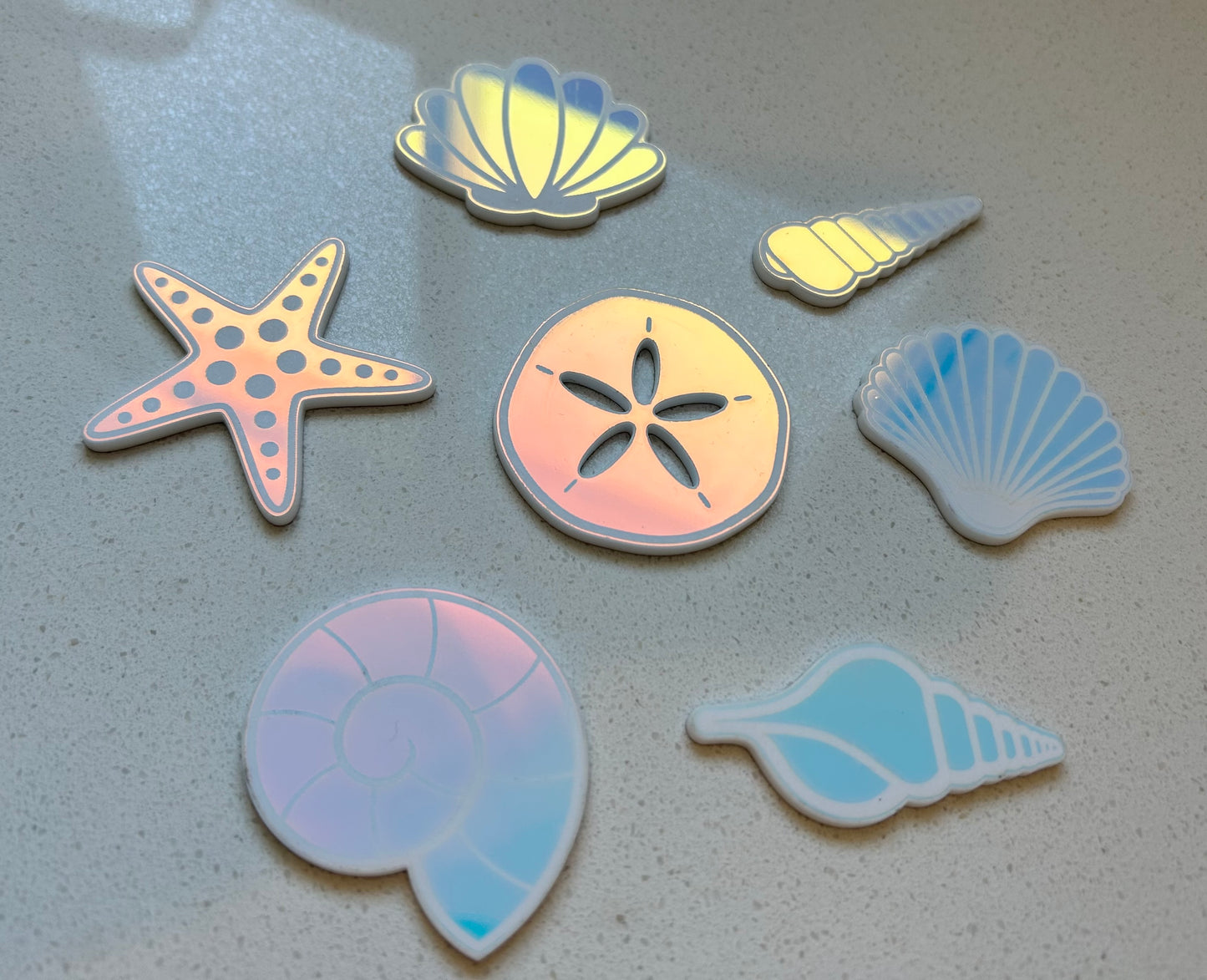 Sea Shells Pack - Iridescent Acrylic loose parts