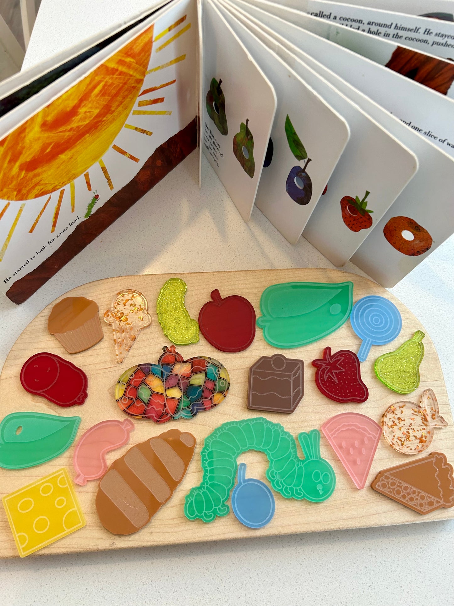 Hungry Caterpillar Acrylic Loose parts set