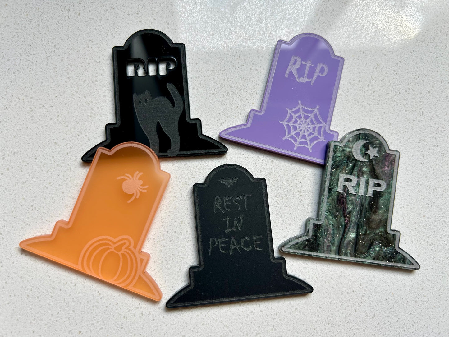 Acrylic Tombstone Loose parts