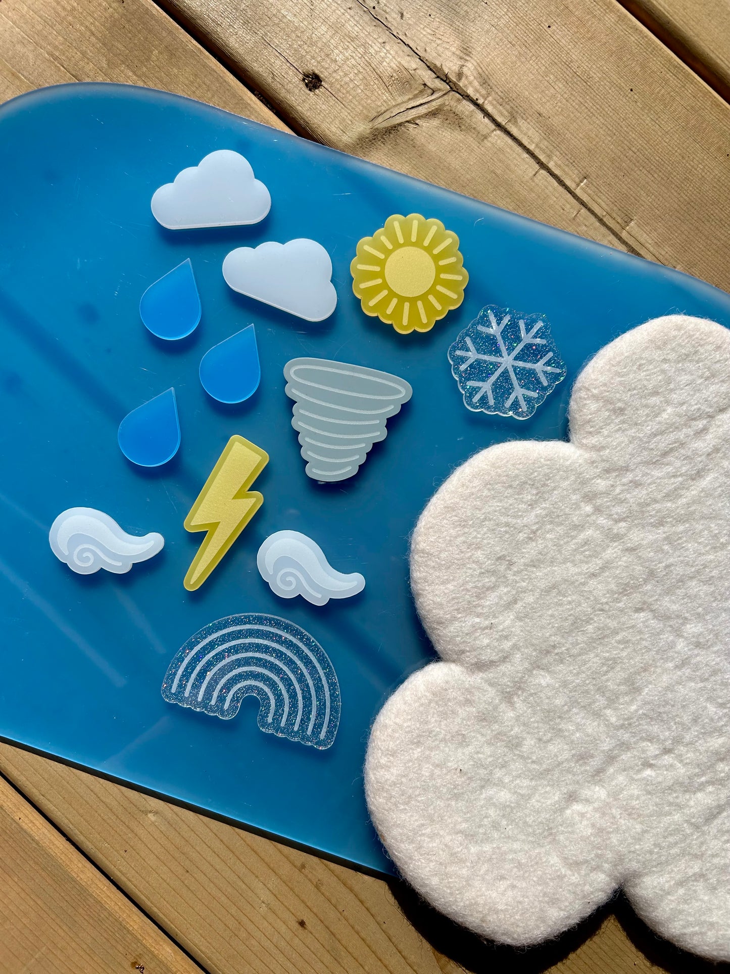 Weather acrylic loose parts