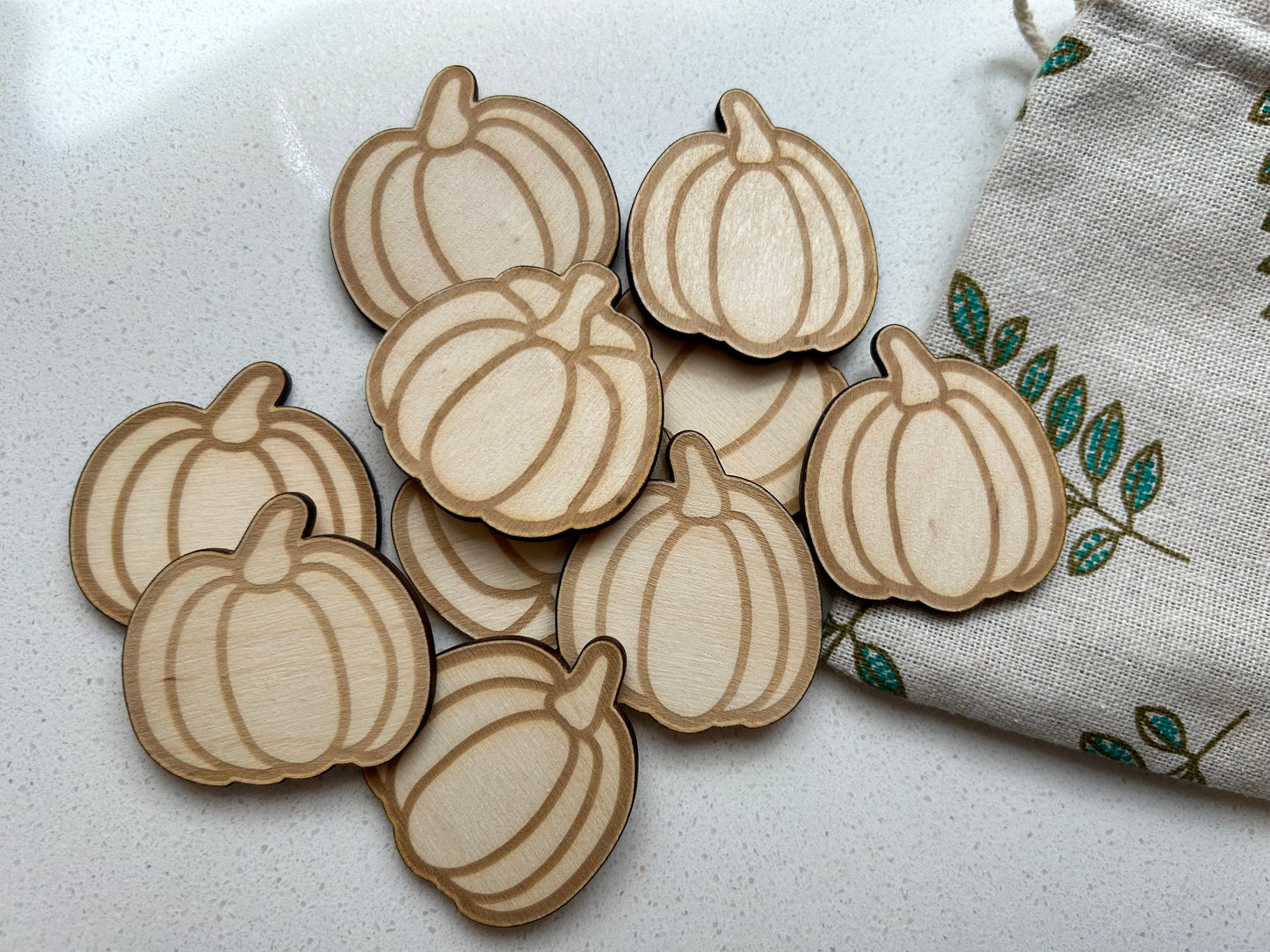 Acrylic & Wood Pumpkin Loose parts