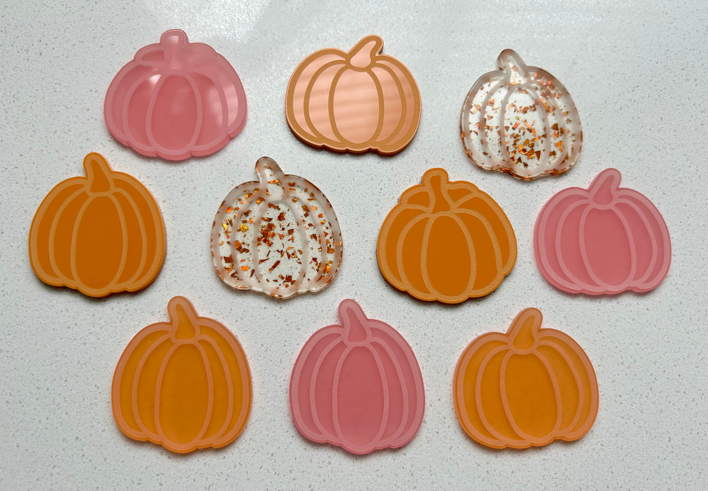 Acrylic & Wood Pumpkin Loose parts