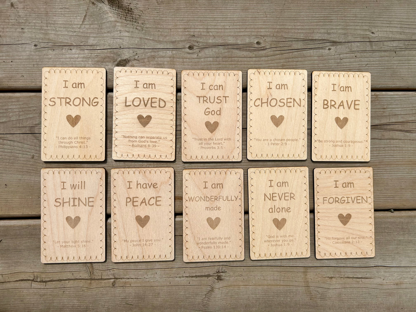 10 Bible Verse Affirmation Cards for Kids
