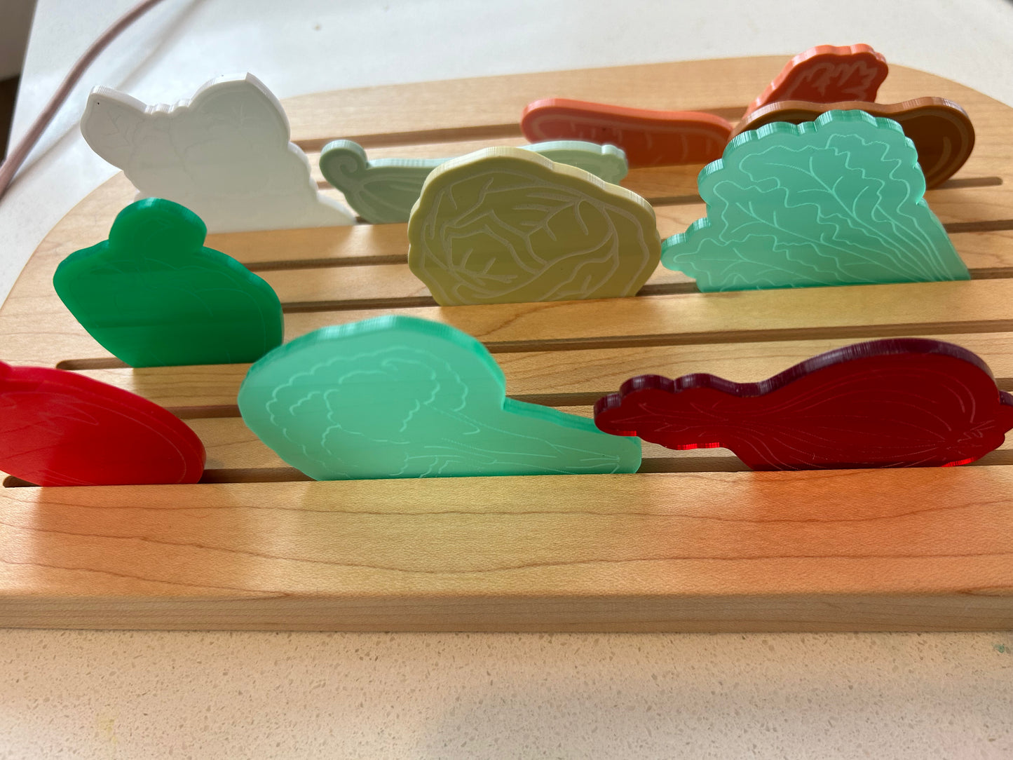 Acrylic Veggies Loose parts