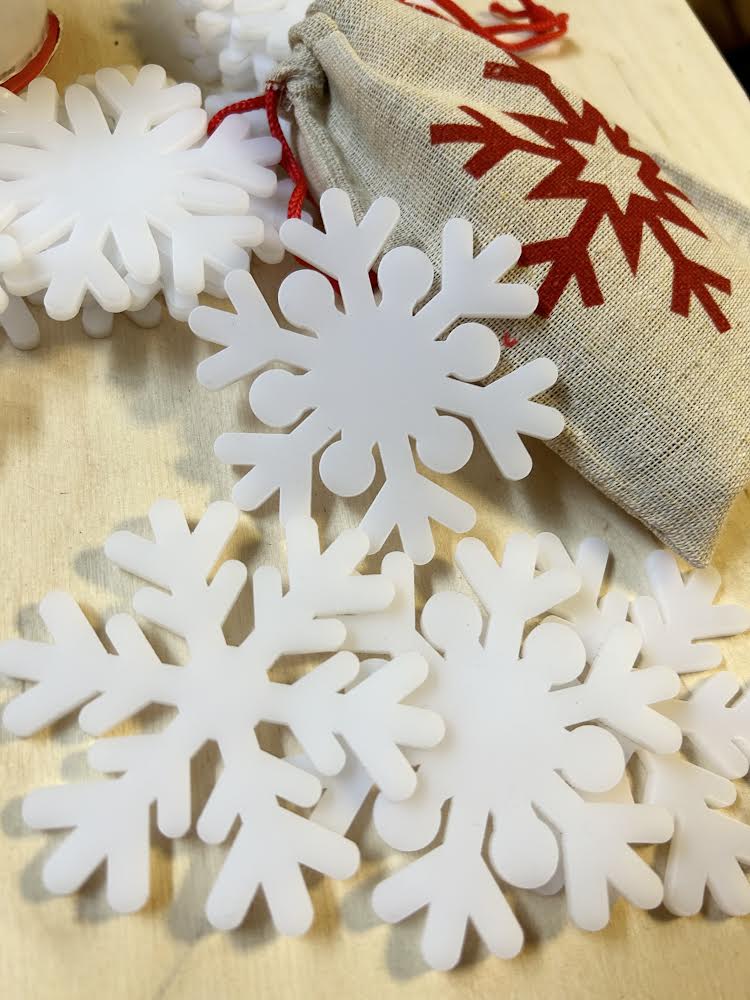 Acrylic snowflakes