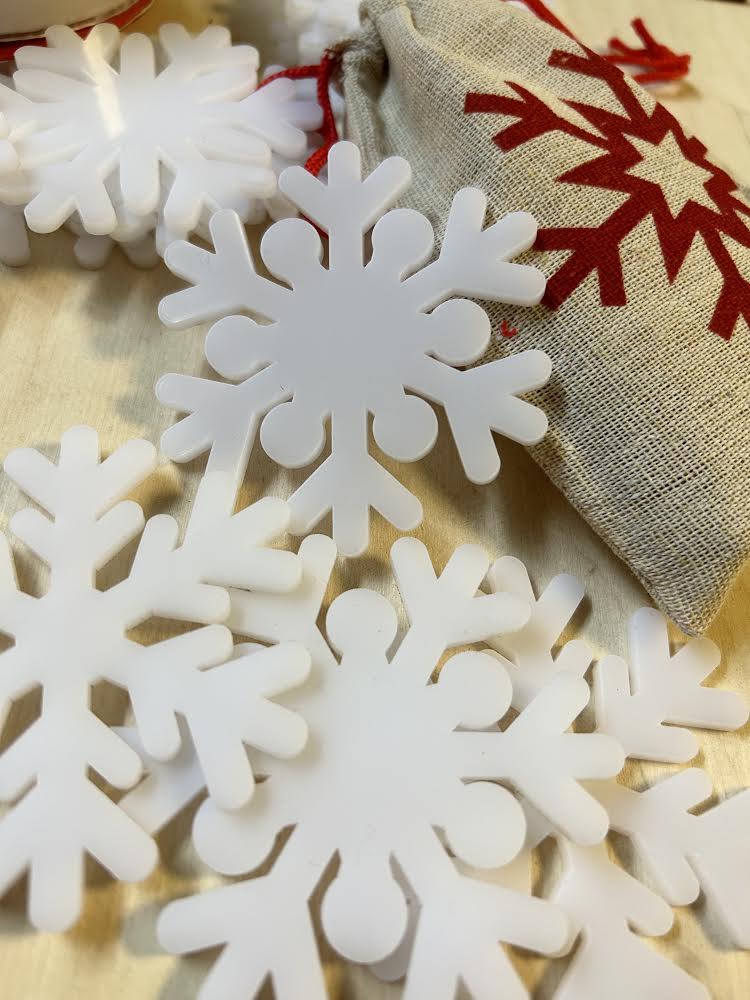 Acrylic snowflakes