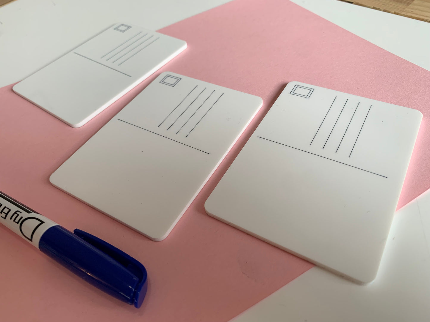 Acrylic Dry Erase Postcard