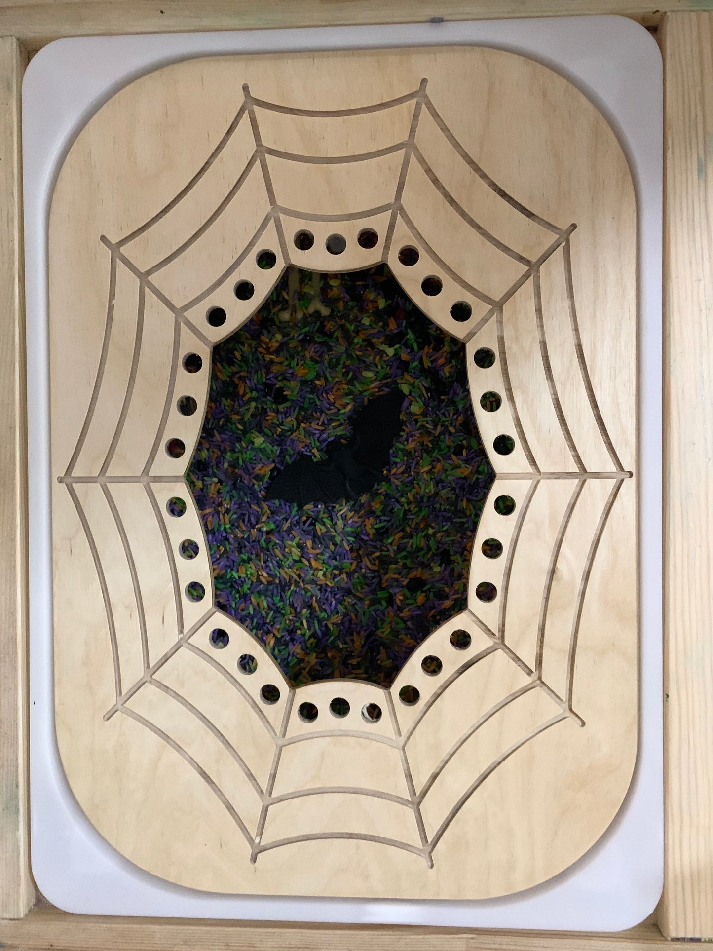 Lacing Wood Spider Web Insert