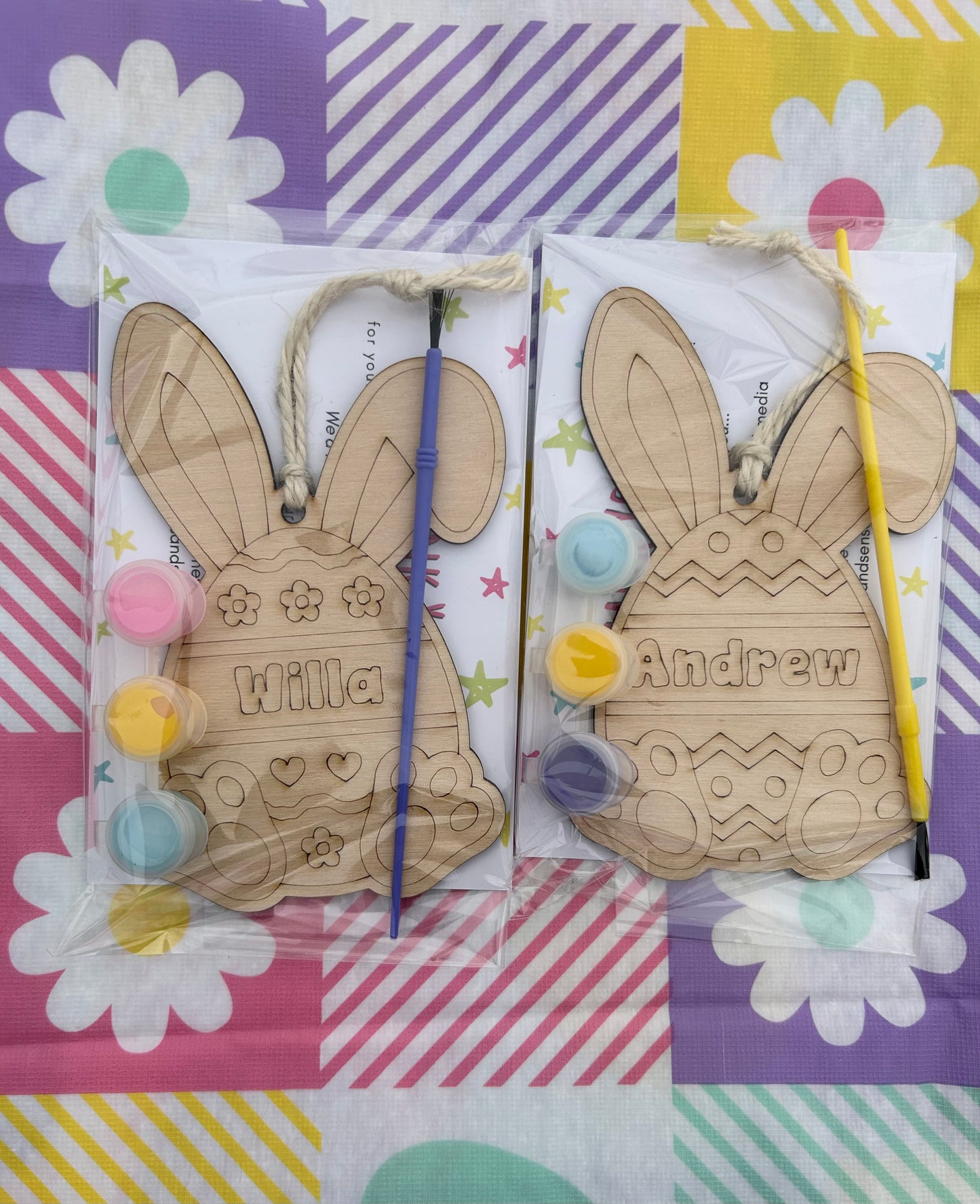 Easter Bunny Tag Paint Kit - Personalized