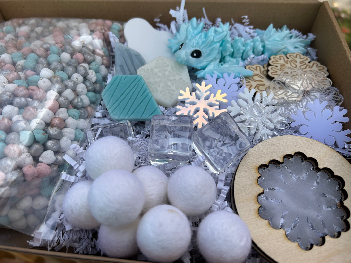 Winter Snow Dragon Sensory Kit Collection