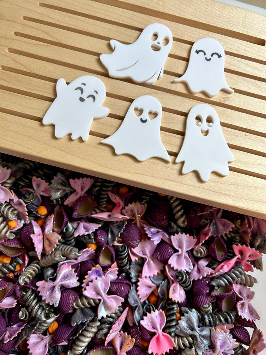 Acrylic White Ghosts Loose parts