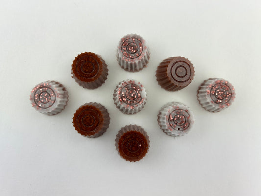 6 x Resin Circle Chocolates