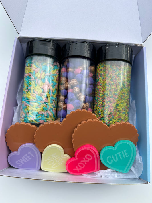 Sweetheart Valentines Cookie decorating sensory kit