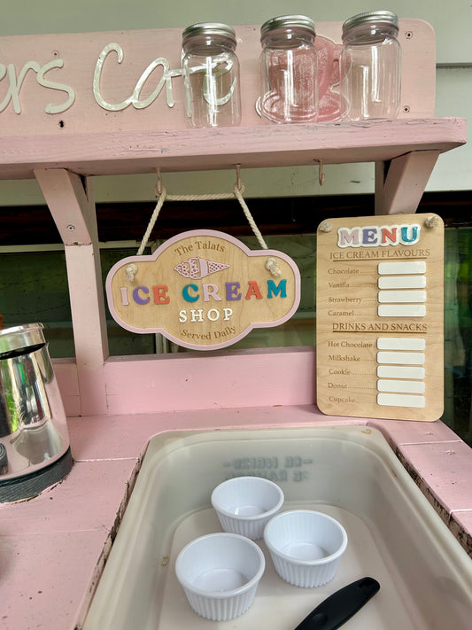 Personalized Ice Cream Shop Signs