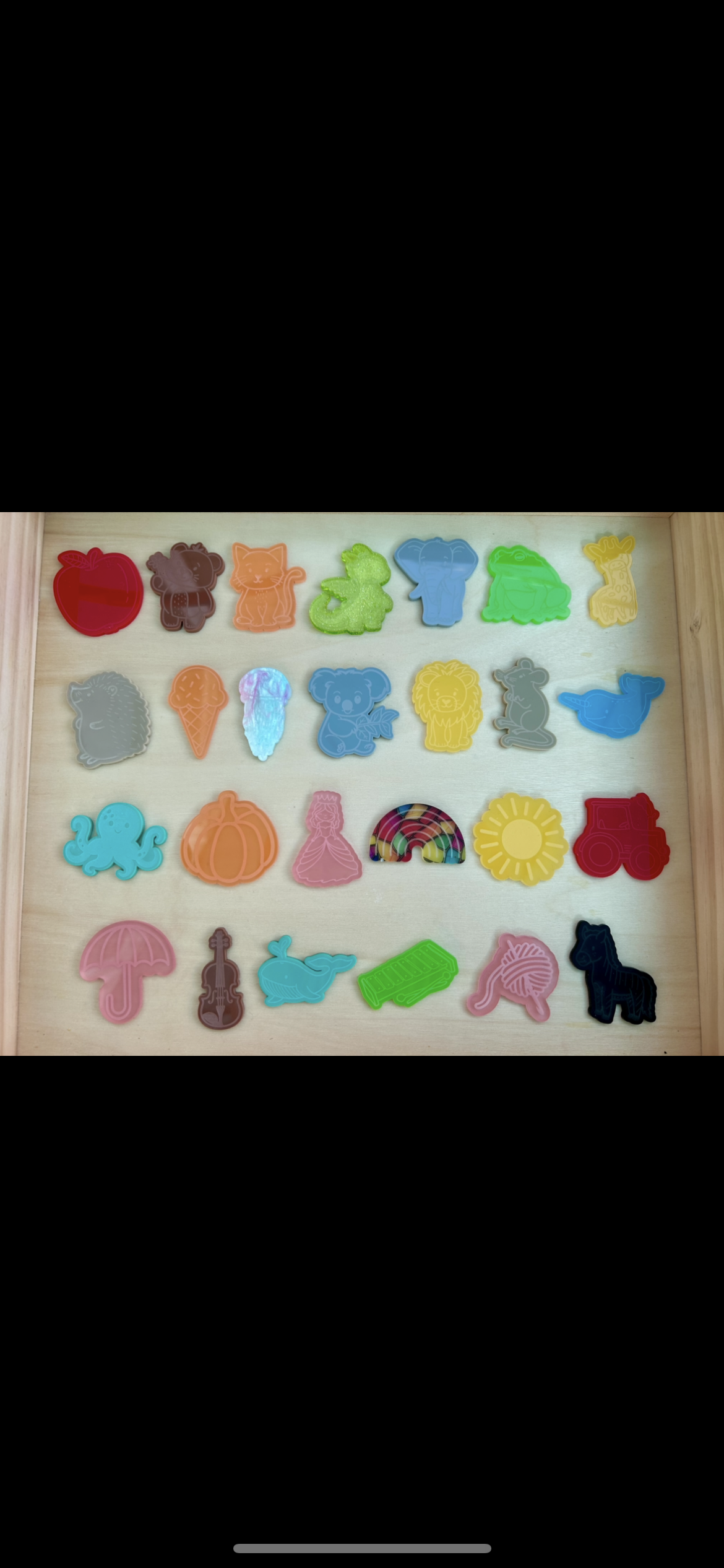 Acrylic ABC phonics loose parts