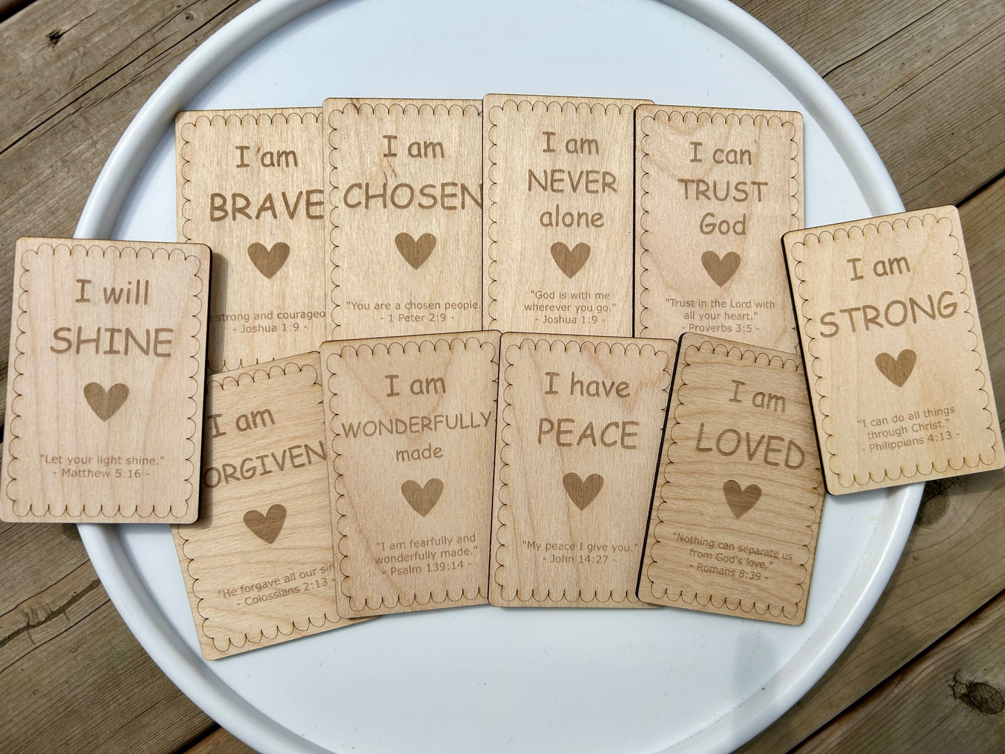 10 Bible Verse Affirmation Cards for Kids