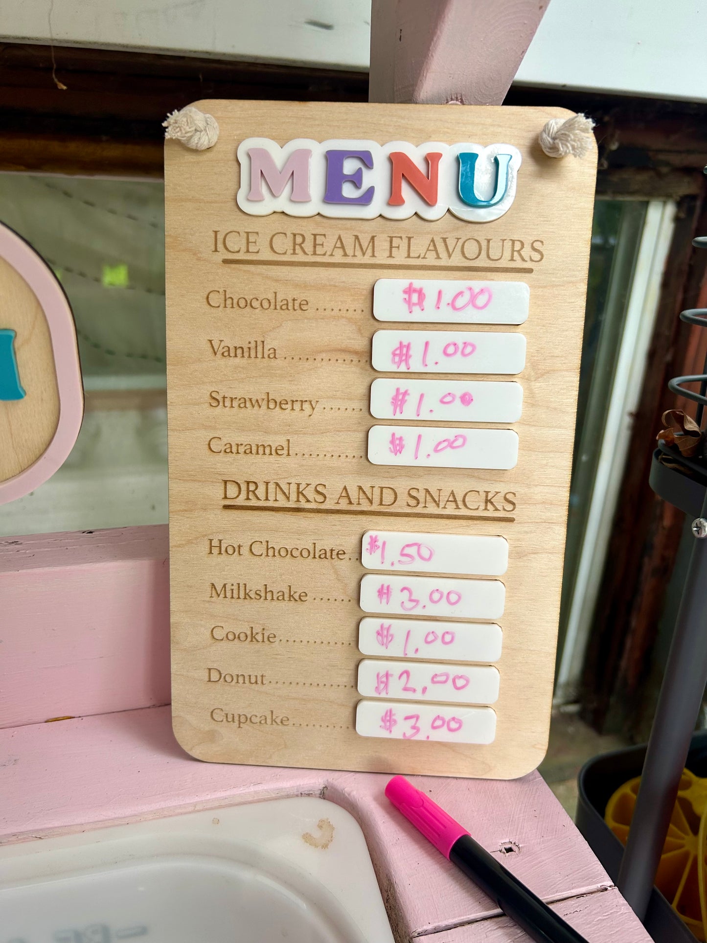 Personalized Ice Cream Shop Signs