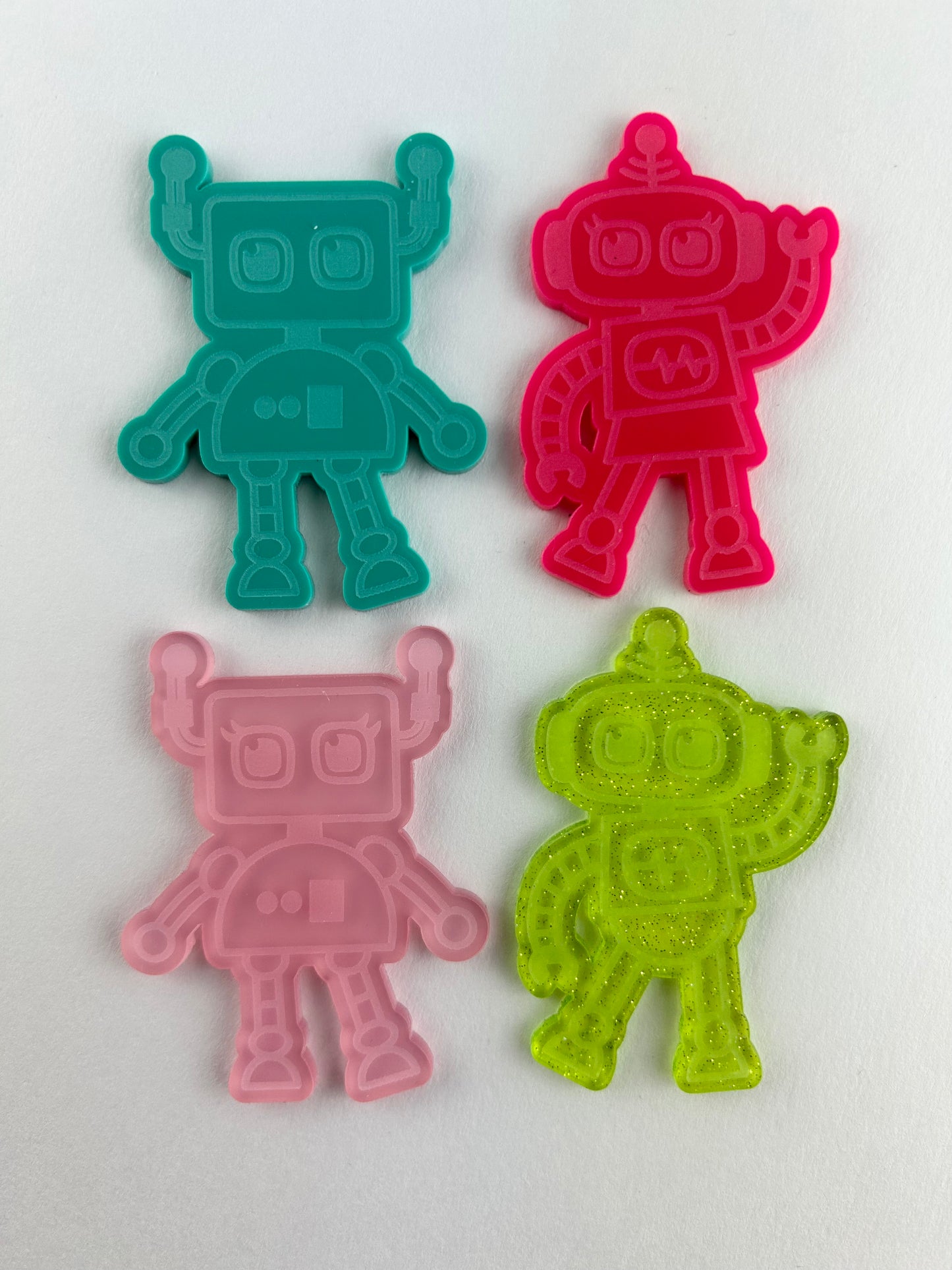 Acrylic Neon Robots