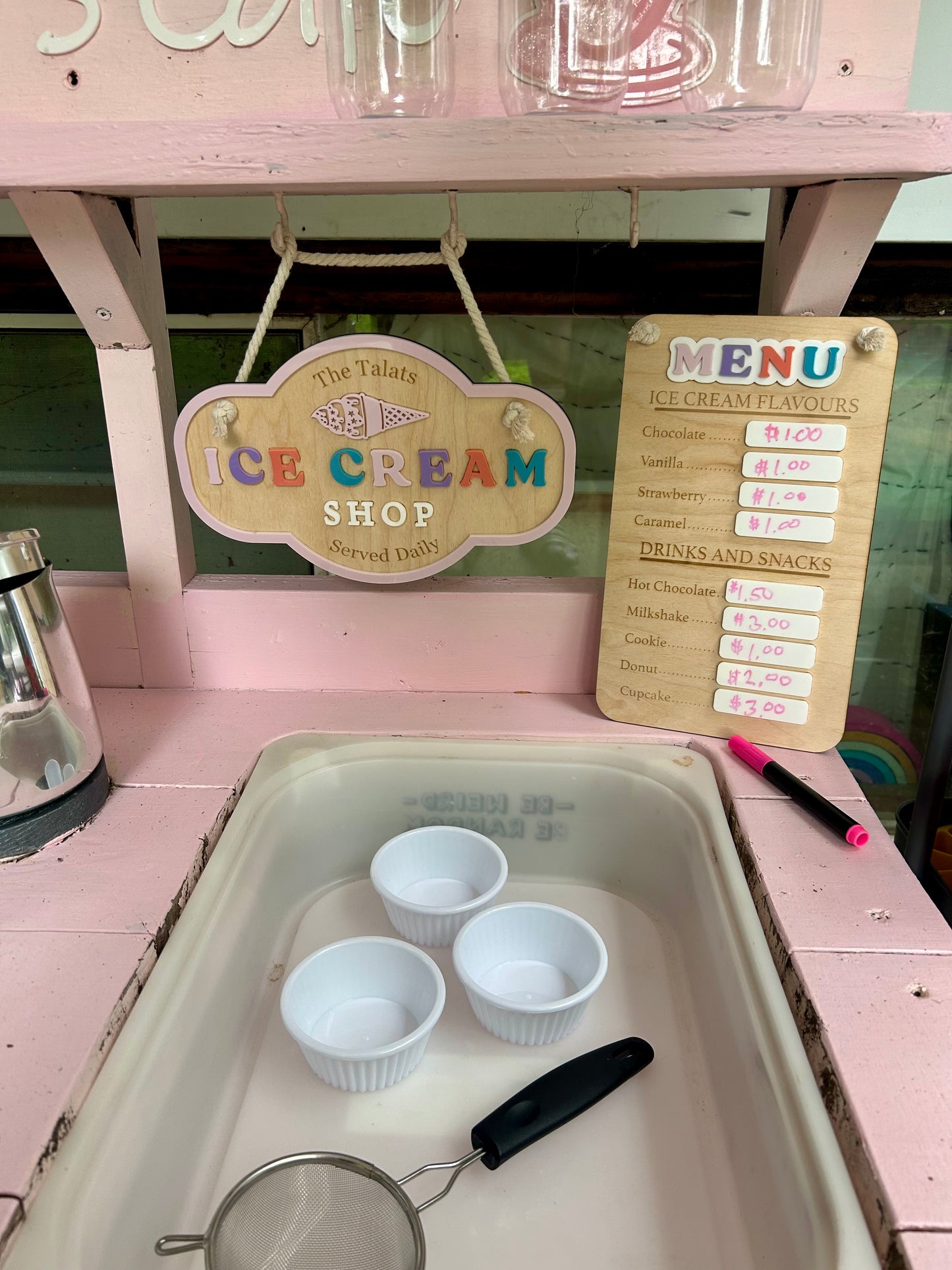 Personalized Ice Cream Shop Signs