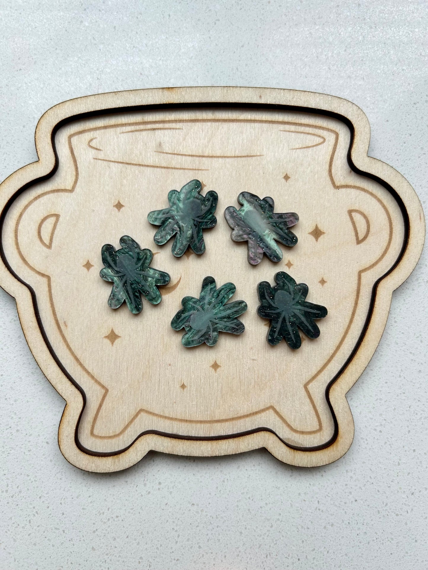 Wood Cauldron Tray