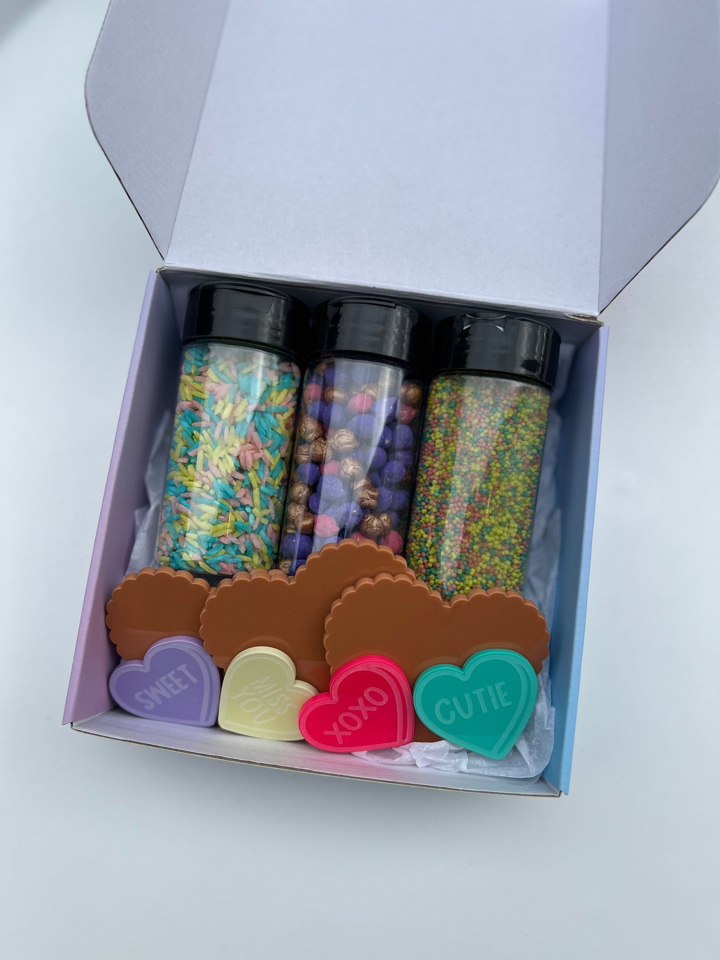 Sweetheart Valentines Cookie decorating sensory kit