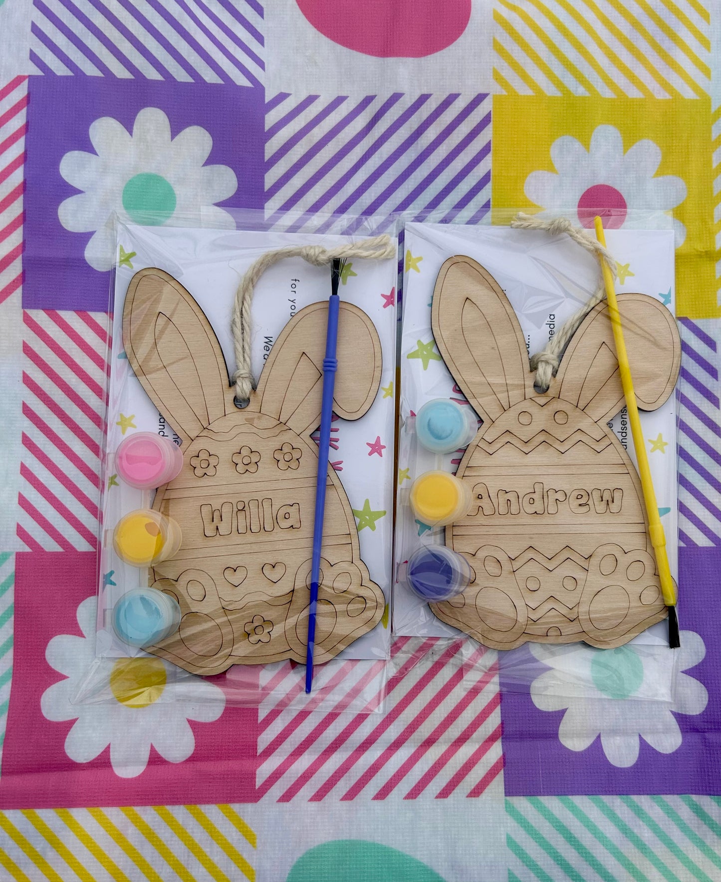 Easter Bunny Tag Paint Kit - Personalized