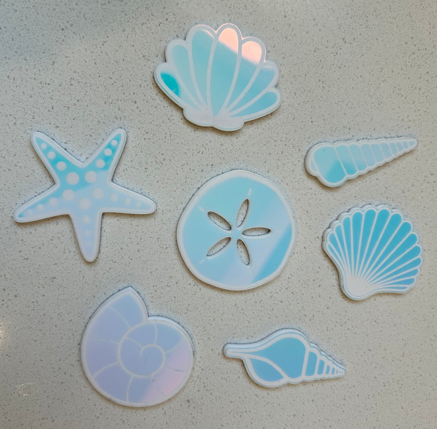 Sea Shells Pack - Iridescent Acrylic loose parts