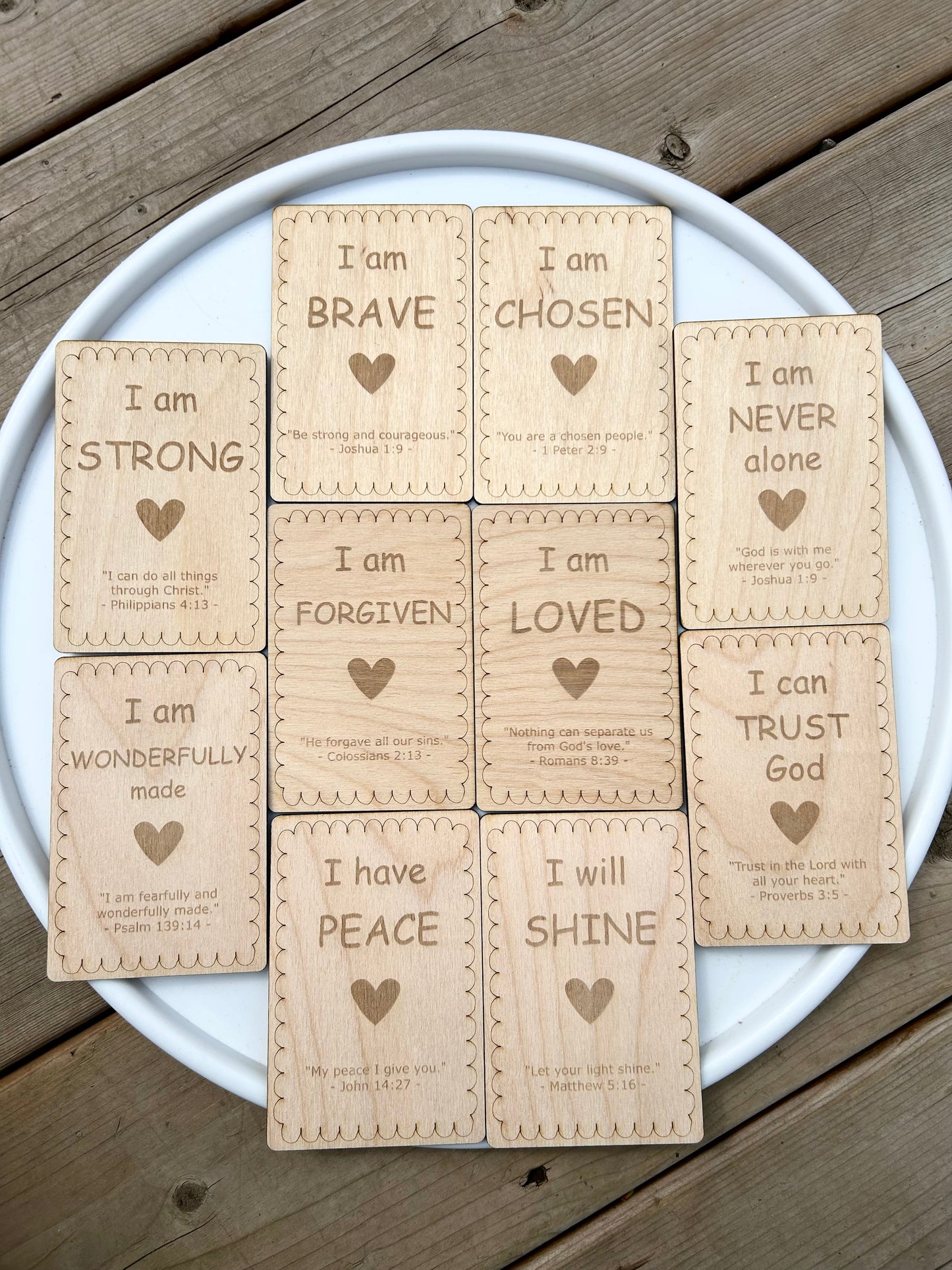 10 Bible Verse Affirmation Cards for Kids