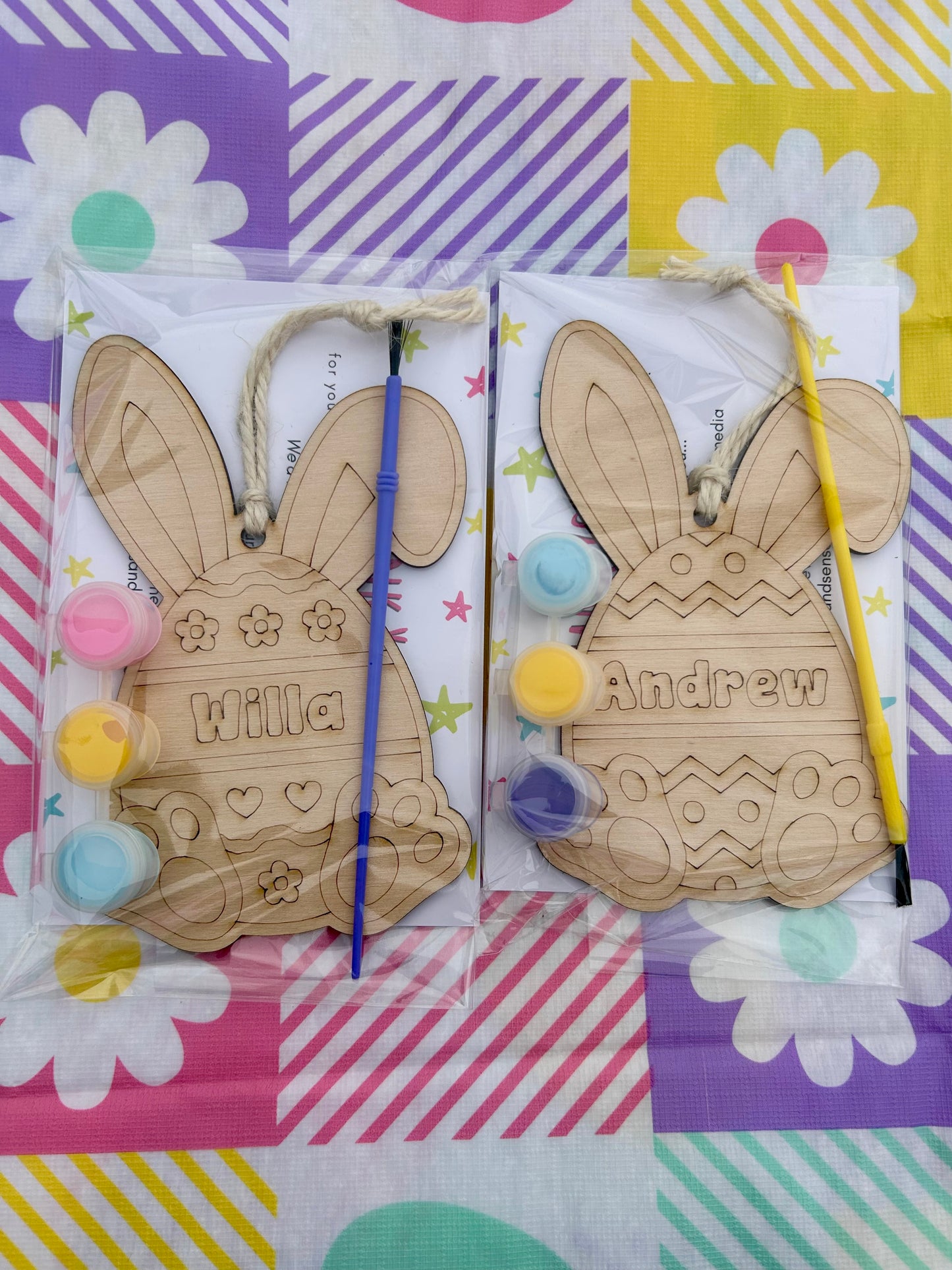 Easter Bunny Tag Paint Kit - Personalized