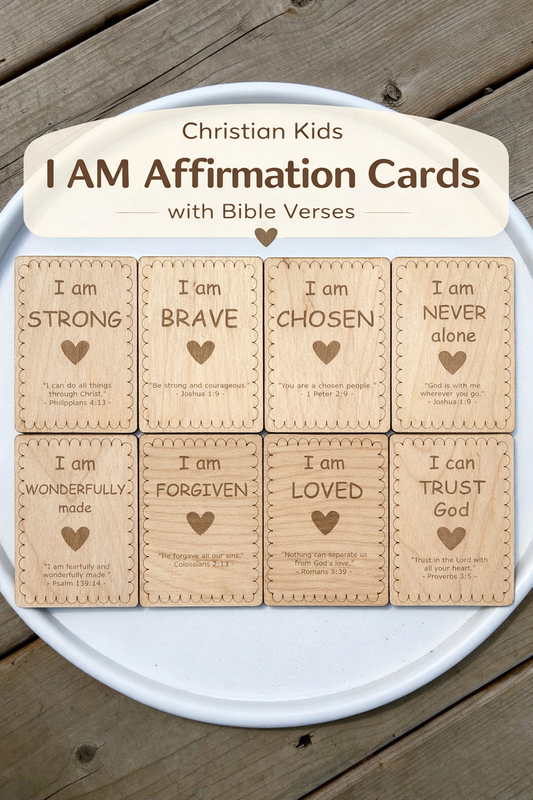 10 Bible Verse Affirmation Cards for Kids