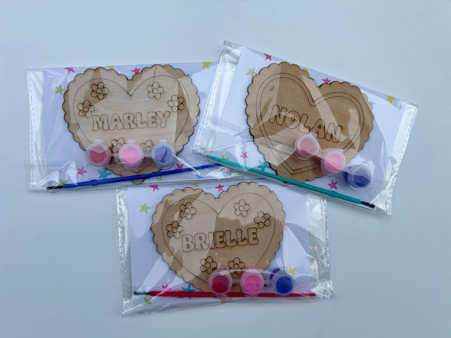 Personalized Valentine Heart Paint Kits
