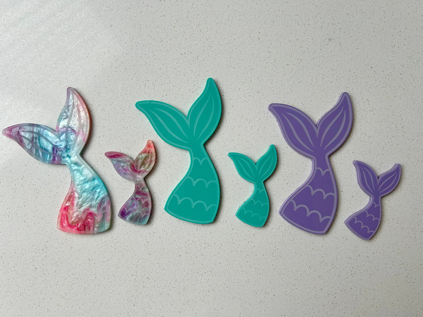 Acrylic Mermaid Tails - Loose Parts