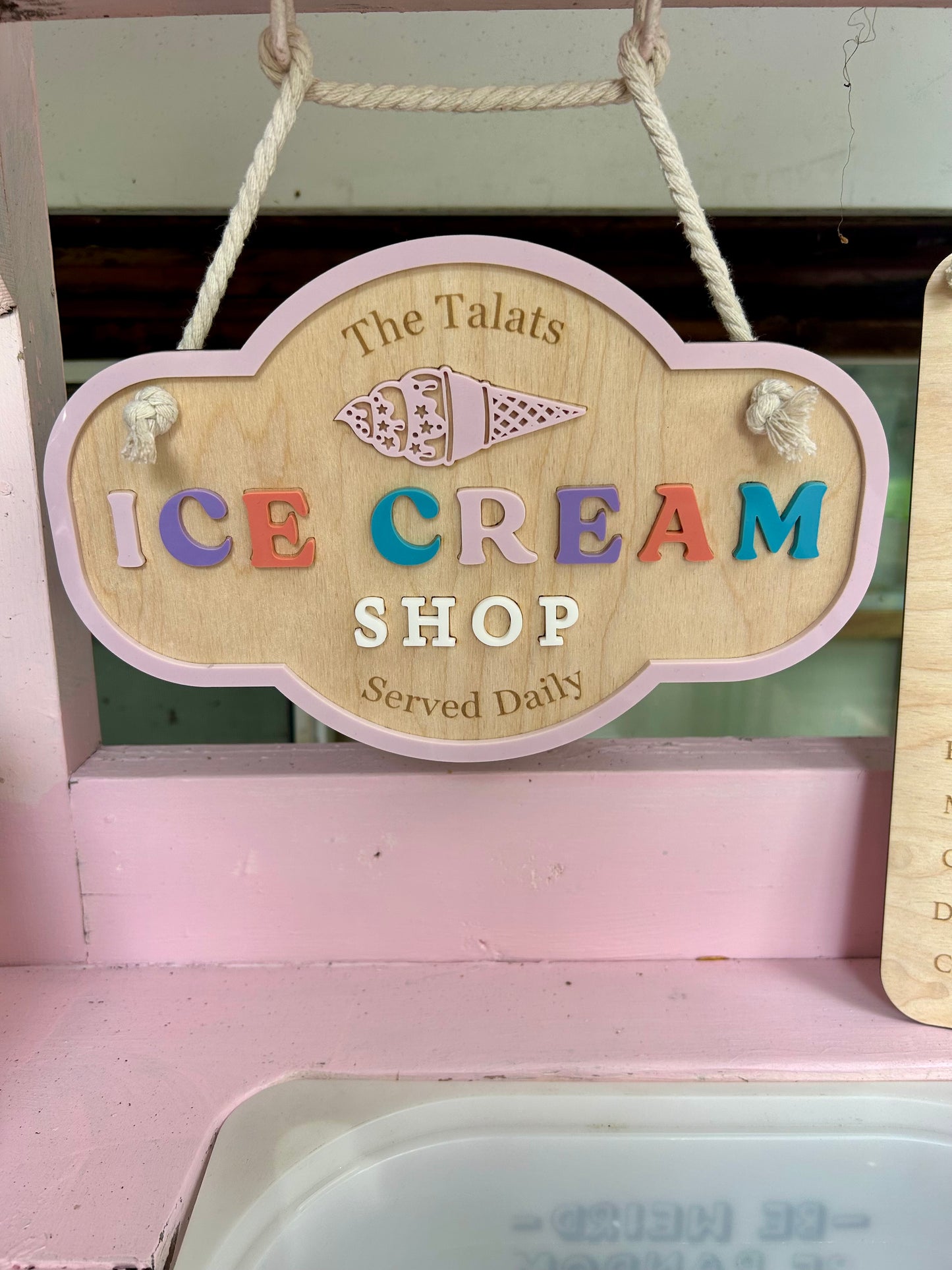 Personalized Ice Cream Shop Signs