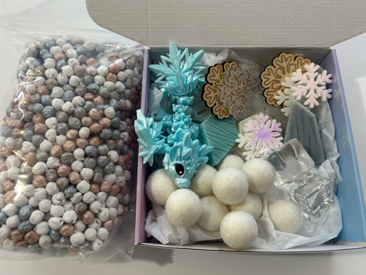 Winter Snow Dragon Sensory Kit Collection