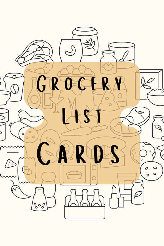 Grocery List Cards