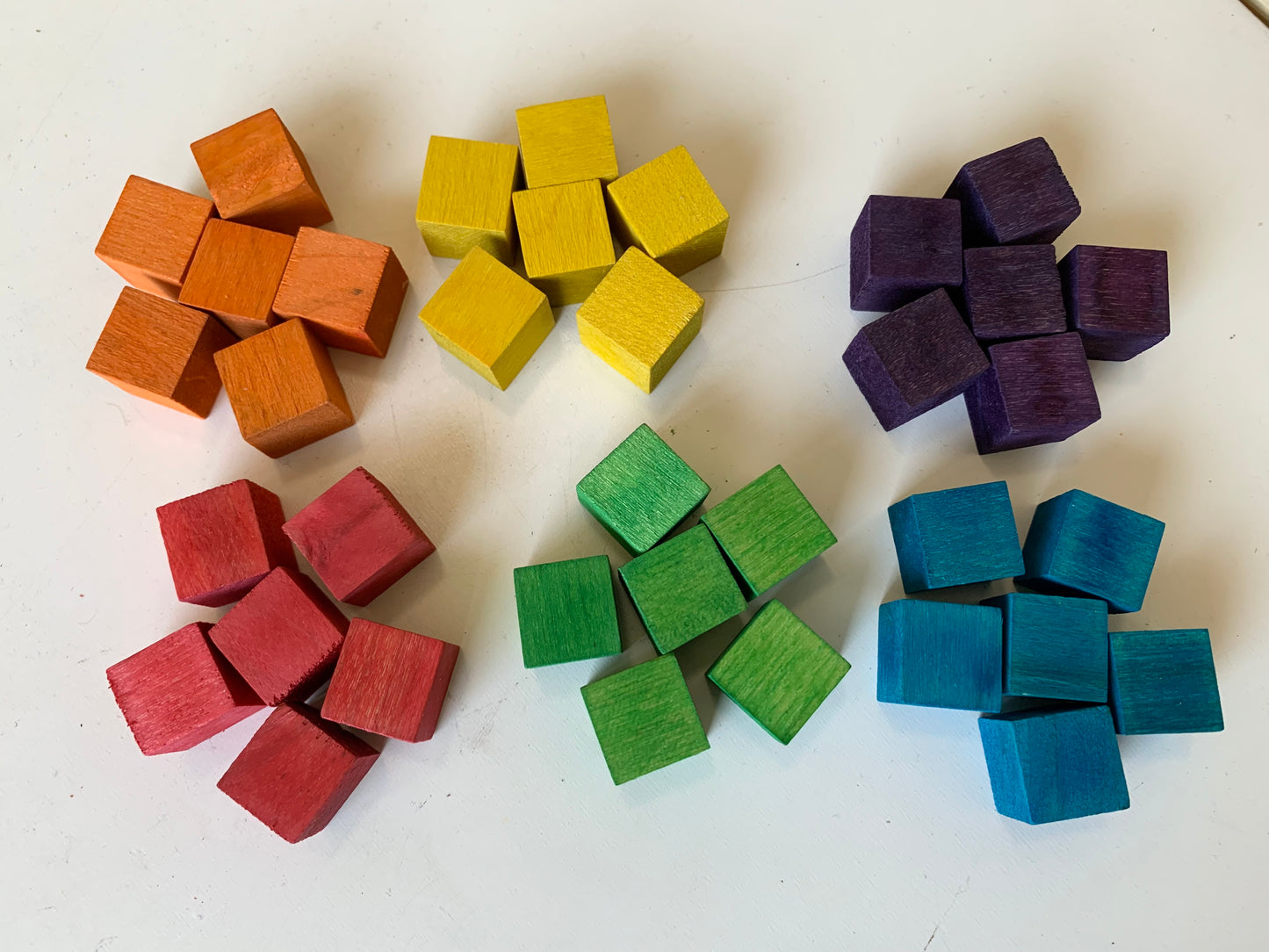 Rainbow Colour Sorting Blocks