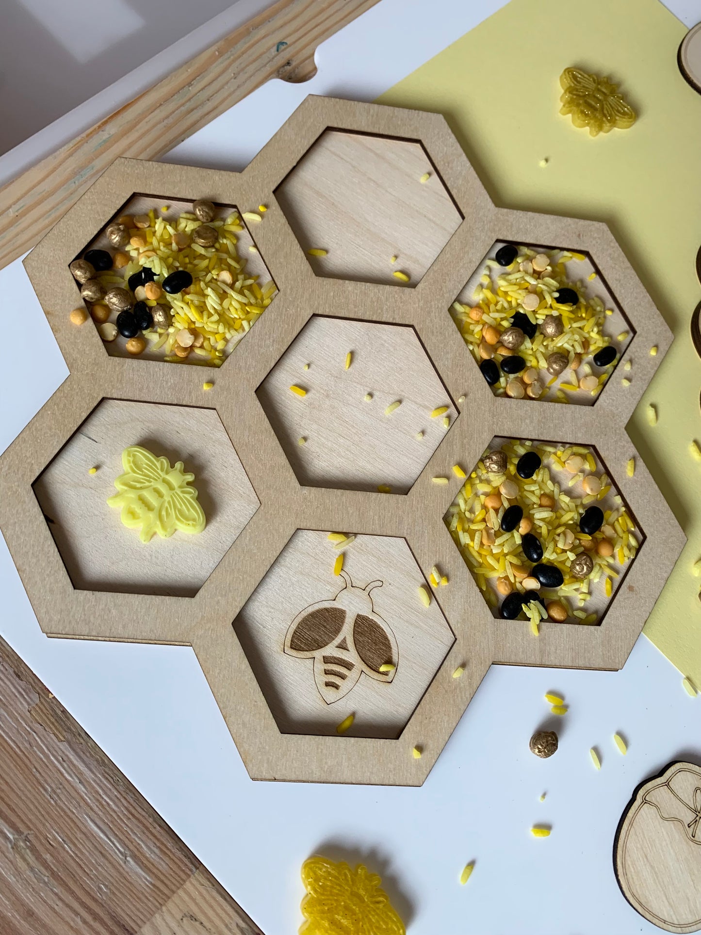 Bee Themed Play Trays