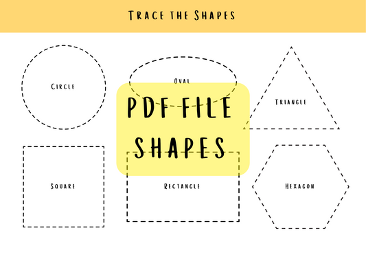 Trace the Shapes - Printable