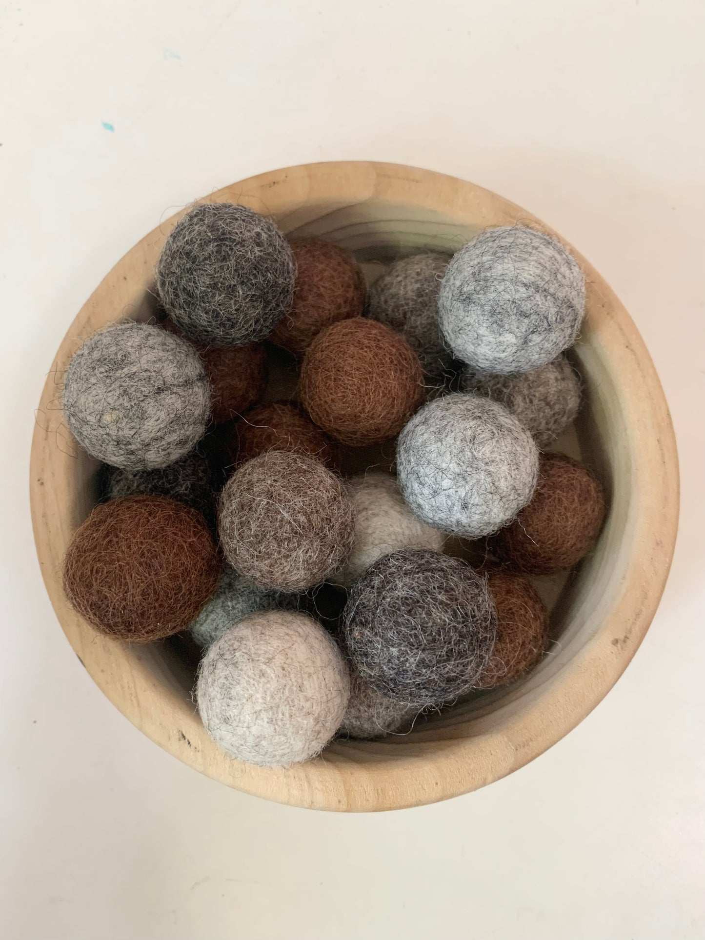 'Rocks & Dirt' Felt balls